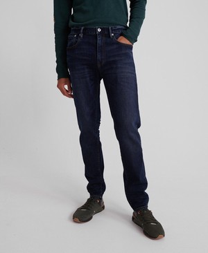 Superdry Conor Taper Férfi Farmer Sötét Kék | FAQOH8265